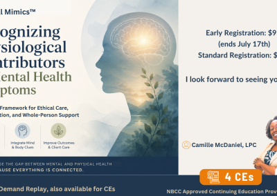 Recognizing Physiological Contributors to Mental Health Symptoms – Fri. 7/31/26